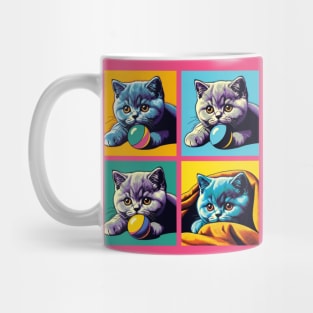 British Shorthair Pop Art - Cute Kitties Mug